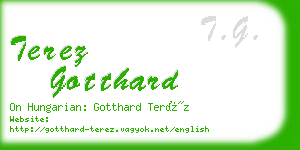 terez gotthard business card